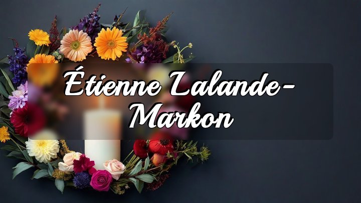 Étienne Lalande-Markon, Montreal, QC